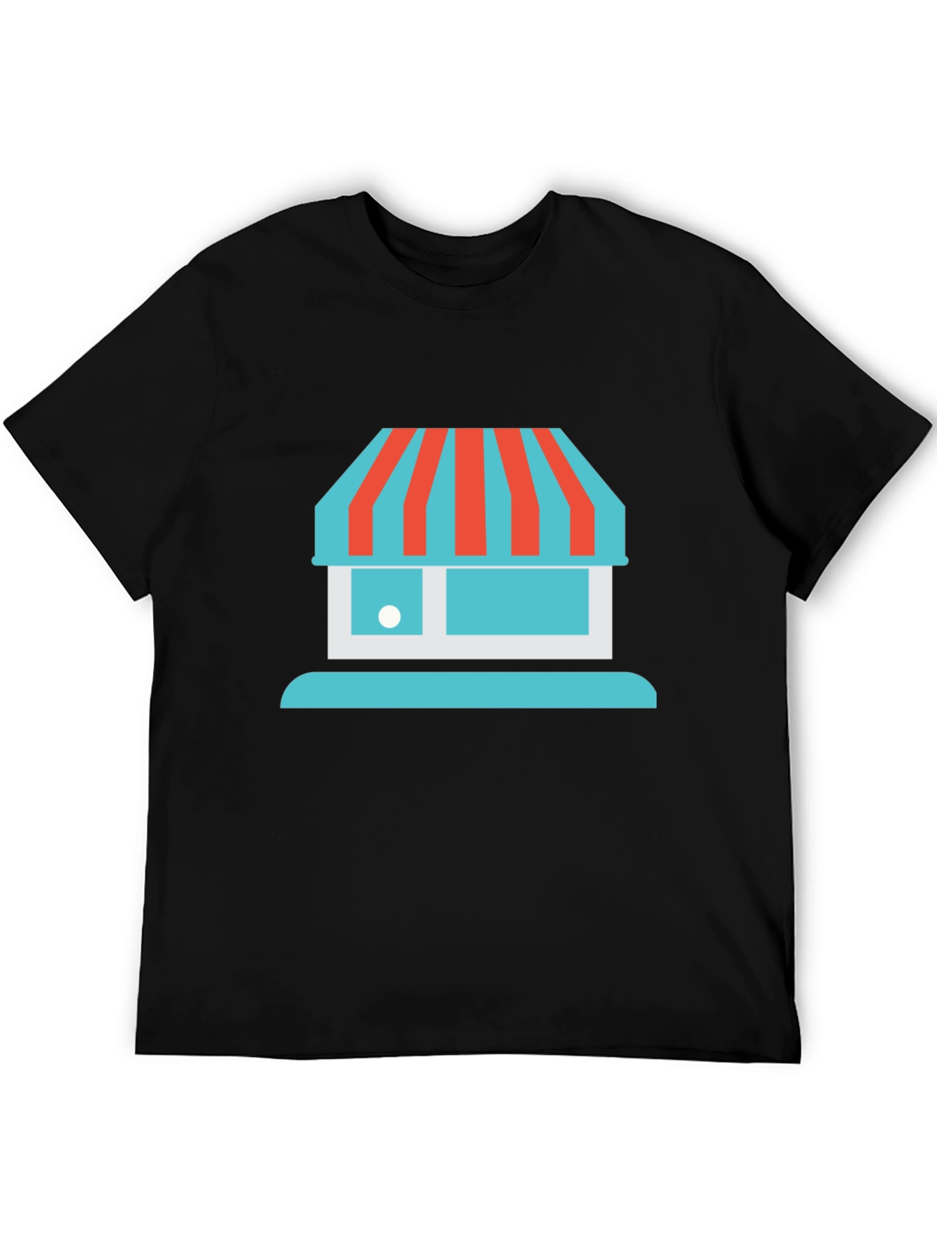 Storefront Graphic Tee - Casual Black T-Shirt