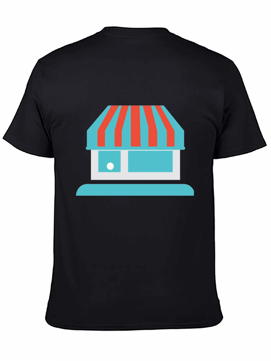 Storefront Graphic Tee - Casual Black T-Shirt