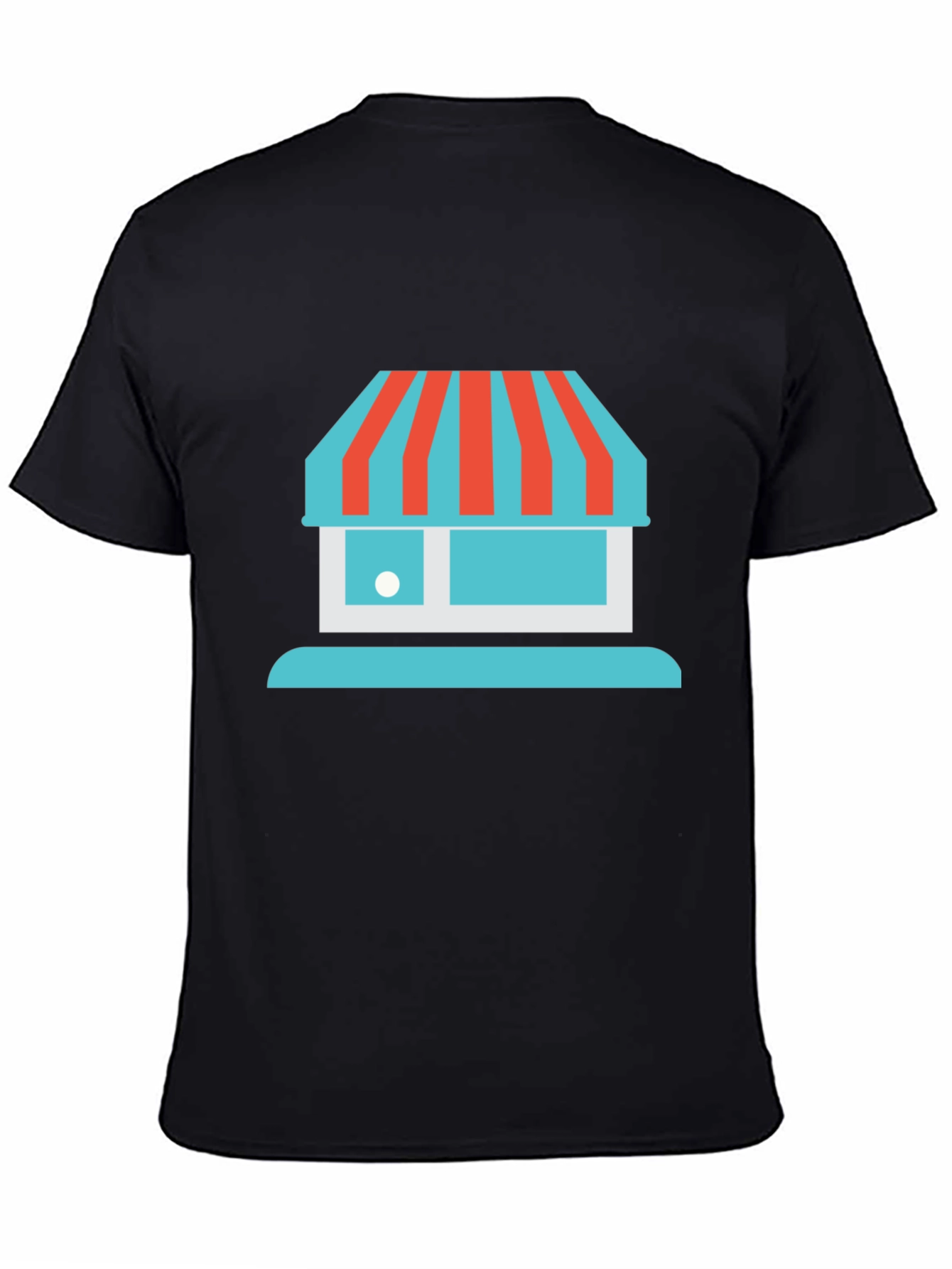 Storefront Graphic Tee - Casual Black T-Shirt