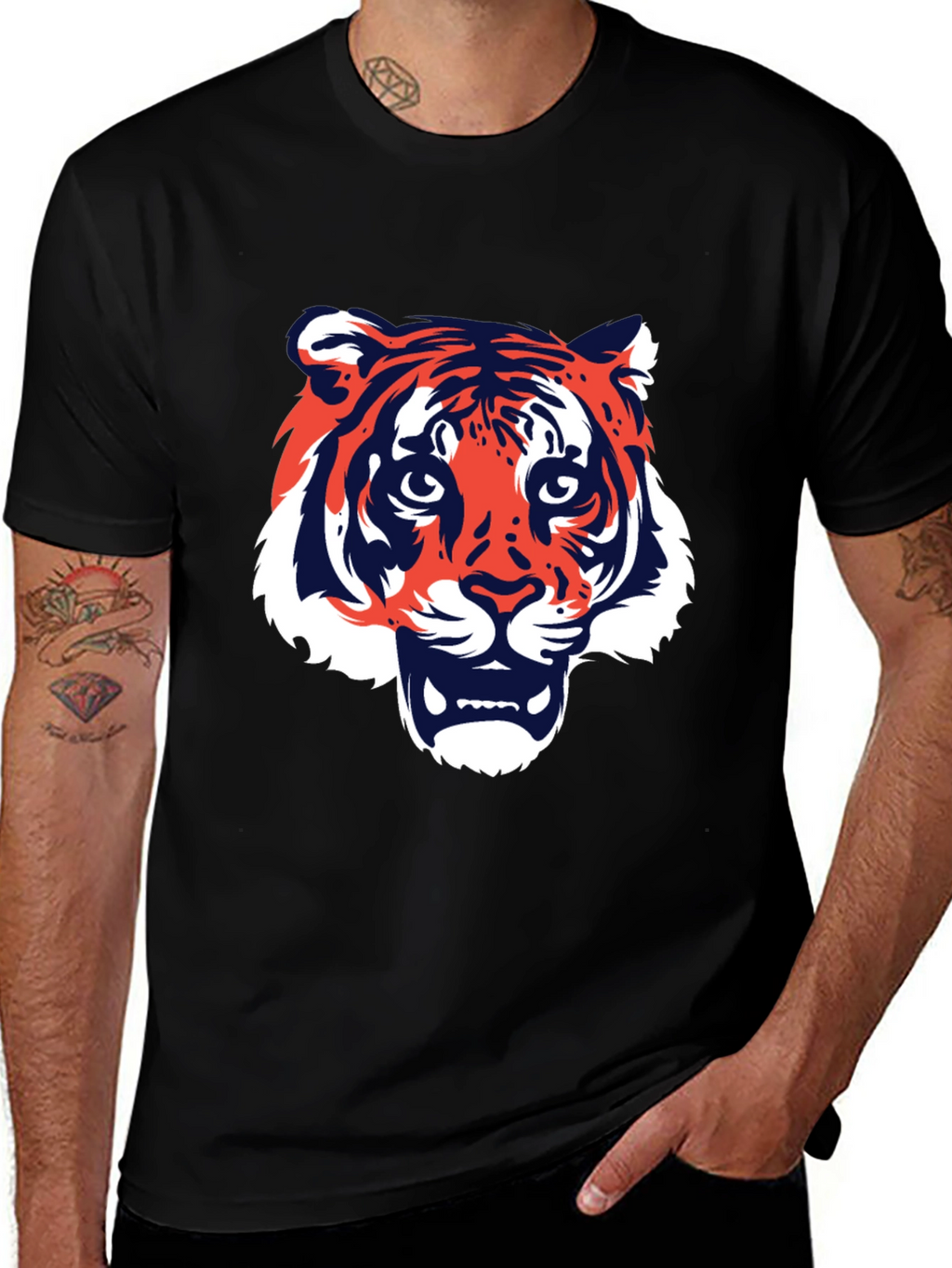 Tiger Graphic T-Shirt - Bold Animal Print