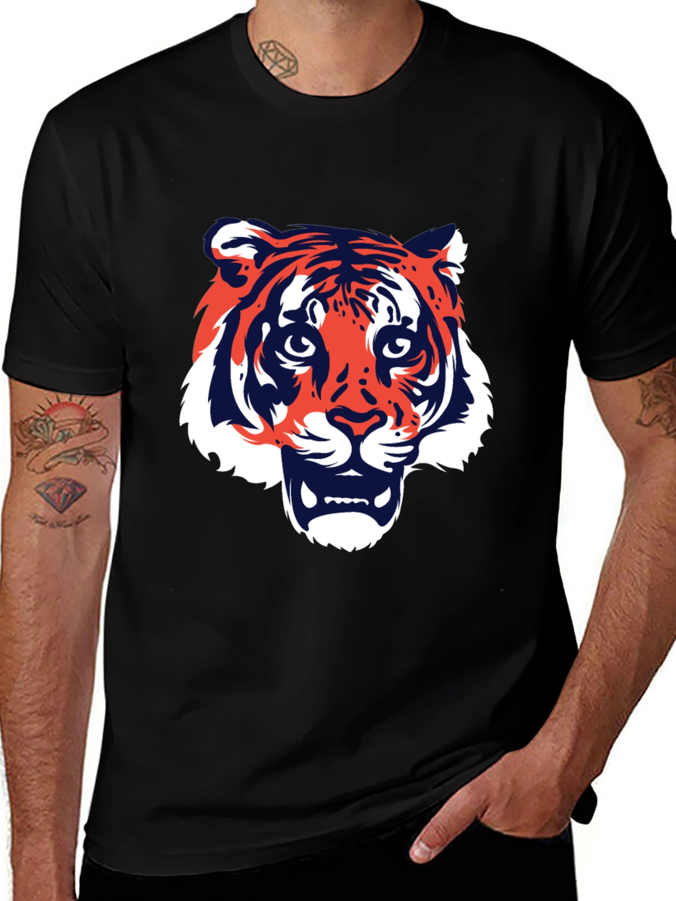 Tiger Graphic T-Shirt - Bold Animal Print
