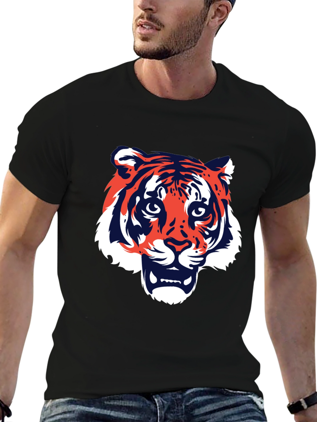 Tiger Graphic T-Shirt - Bold Animal Print