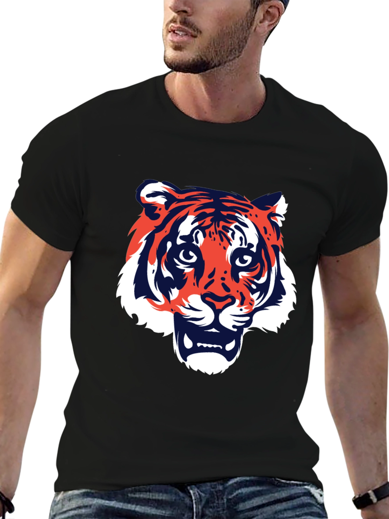 Tiger Graphic T-Shirt - Bold Animal Print