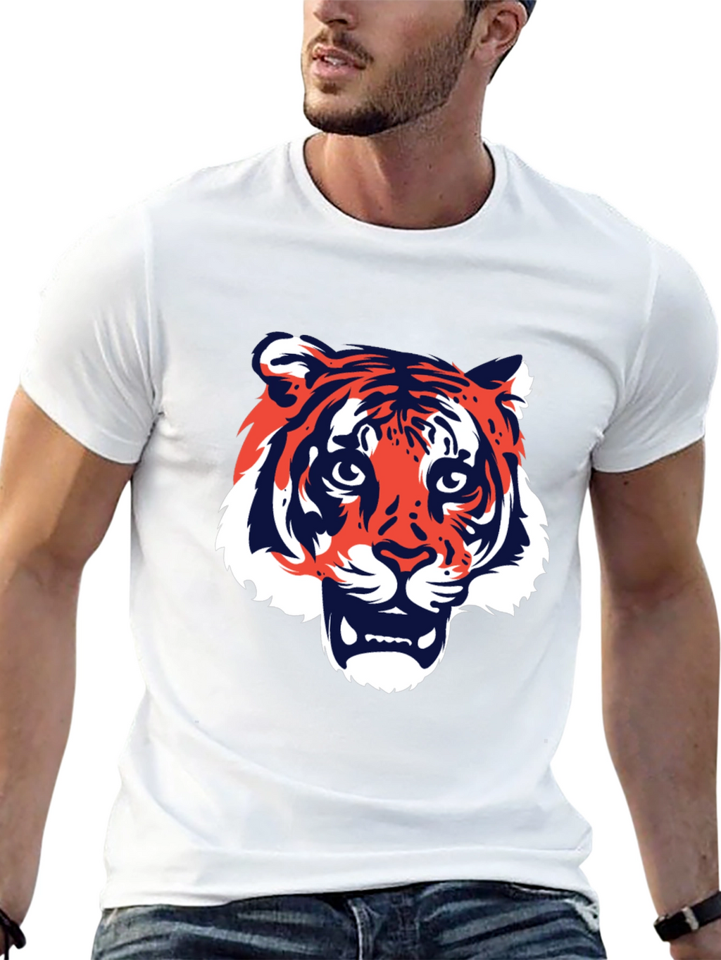 Tiger Graphic T-Shirt - Bold Animal Print