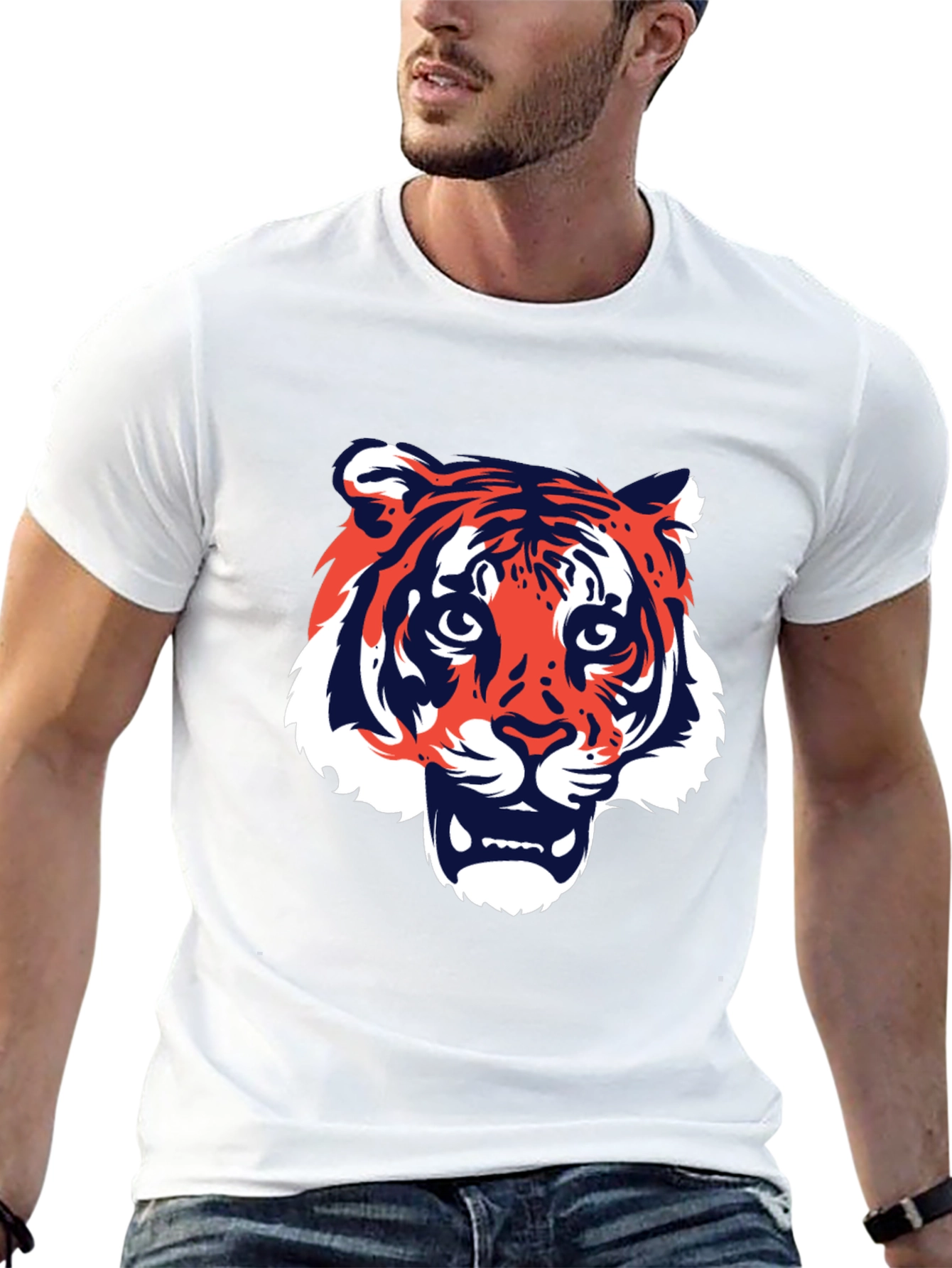 Tiger Graphic T-Shirt - Bold Animal Print