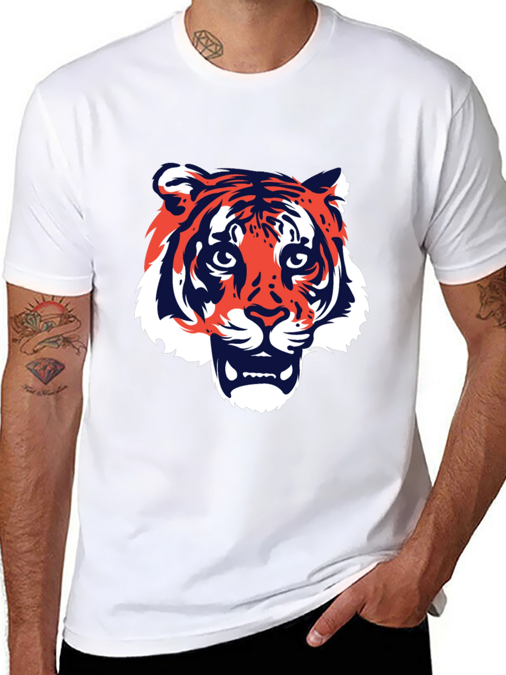 Tiger Graphic T-Shirt - Bold Animal Print
