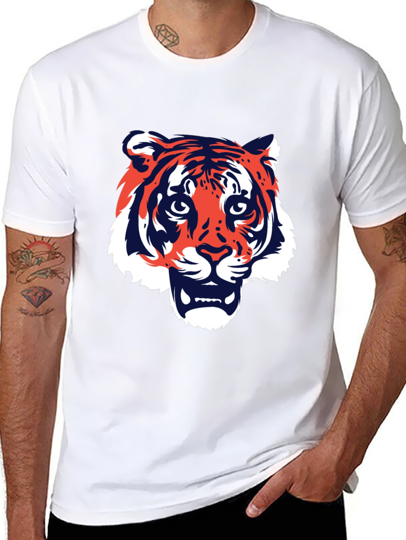 Tiger Graphic T-Shirt - Bold Animal Print