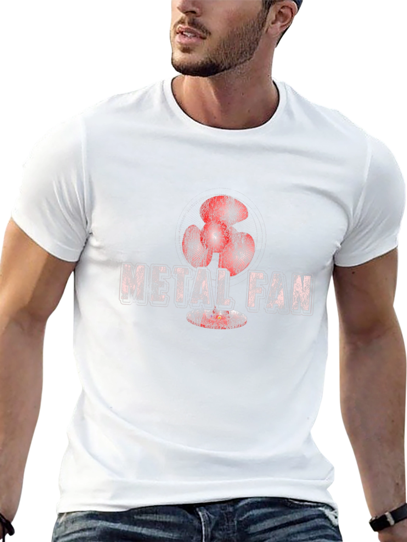 Metal Fan T-Shirt - Graphic Print Black Tee