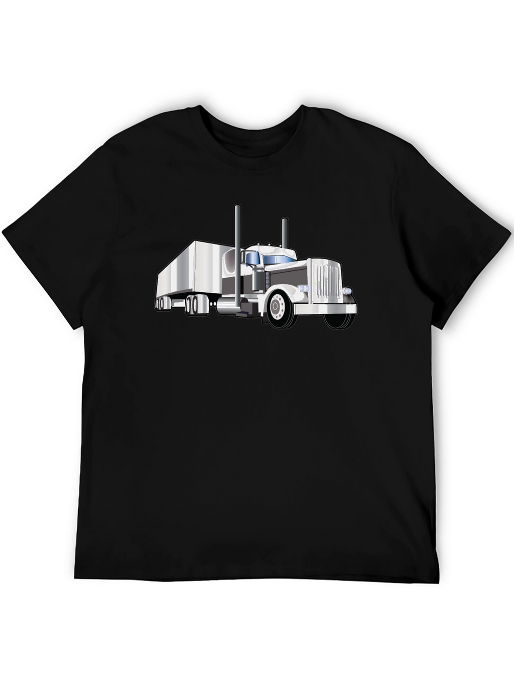 Truck Graphic Tee - Black Cotton Blend