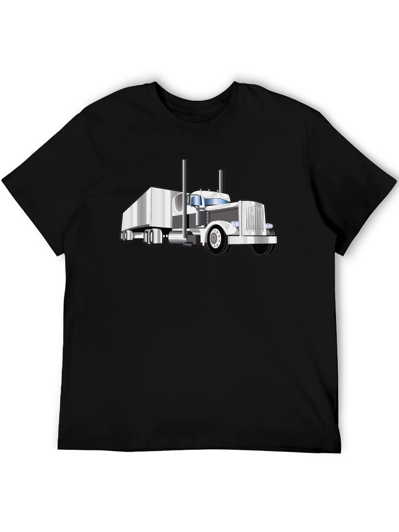 Truck Graphic Tee - Black Cotton Blend