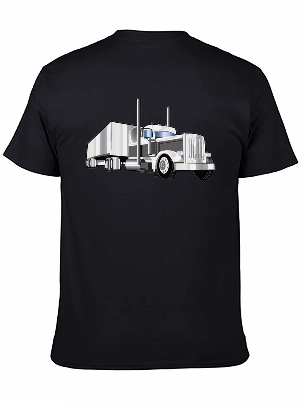 Truck Graphic Tee - Black Cotton Blend
