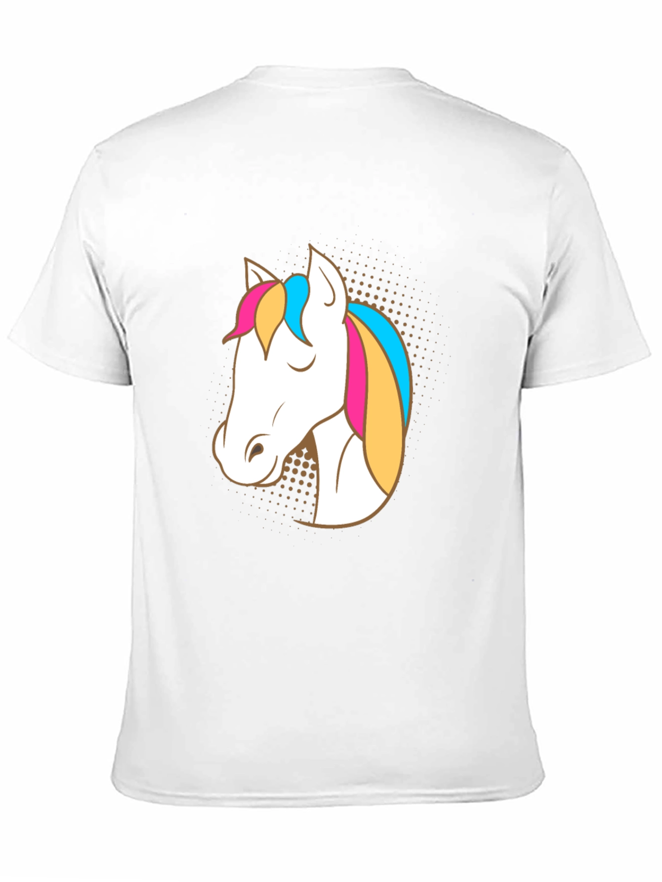 Unicorn Graphic Tee - Black Cotton Casual T-Shirt