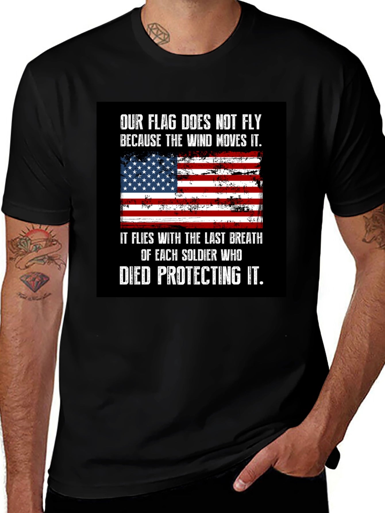 Patriotic American Flag T-Shirt
