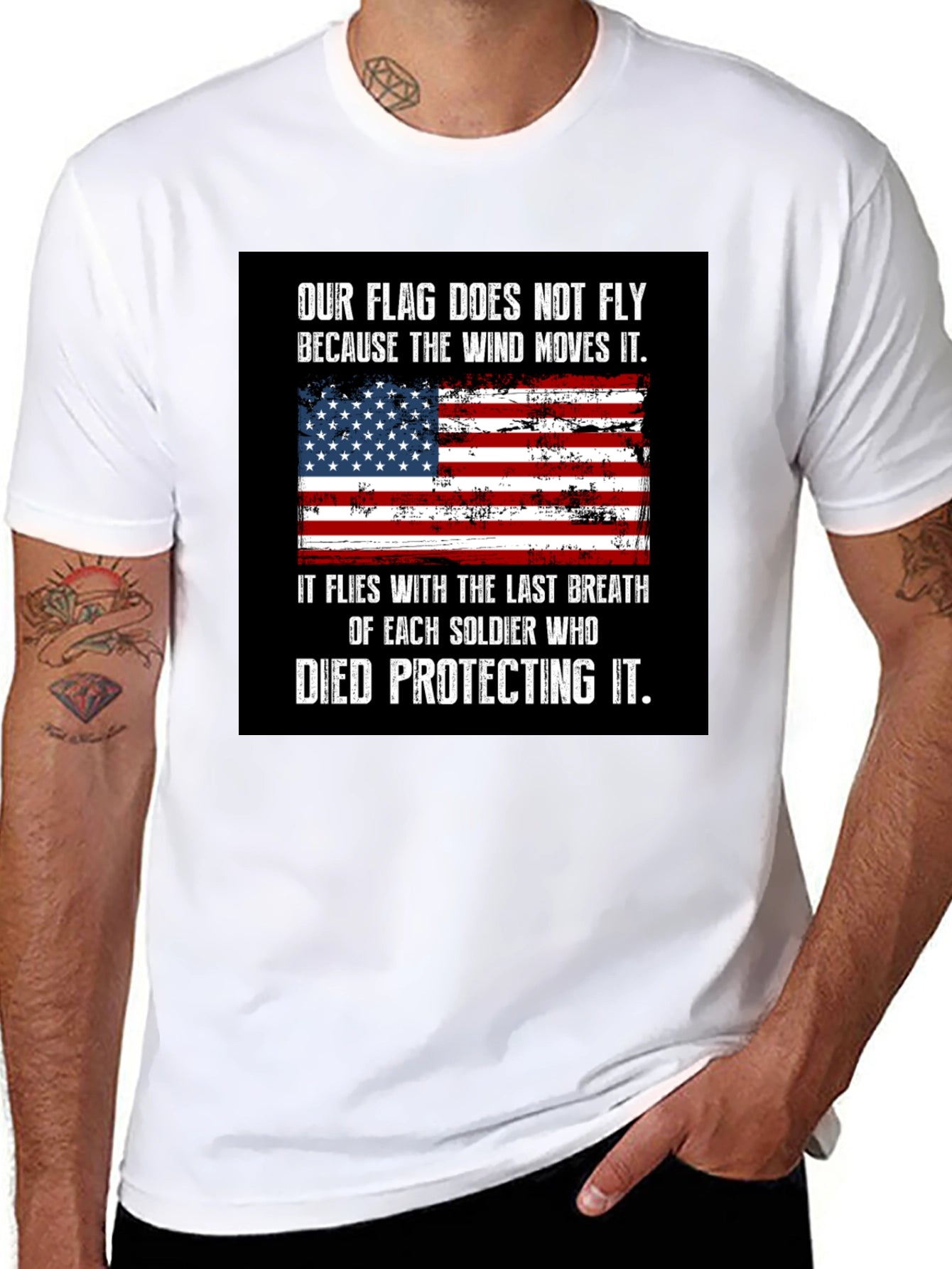 Patriotic American Flag T-Shirt