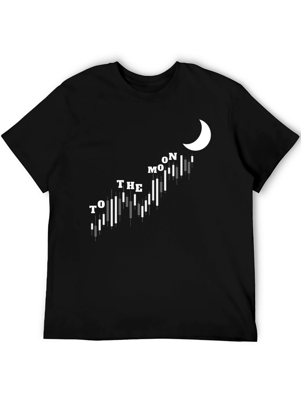 To The Moon Black Tee