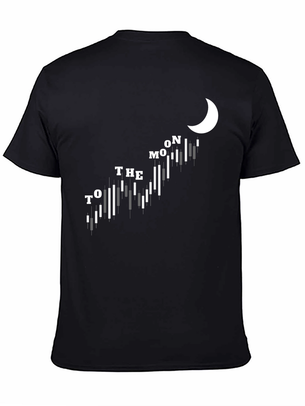 To The Moon Black Tee