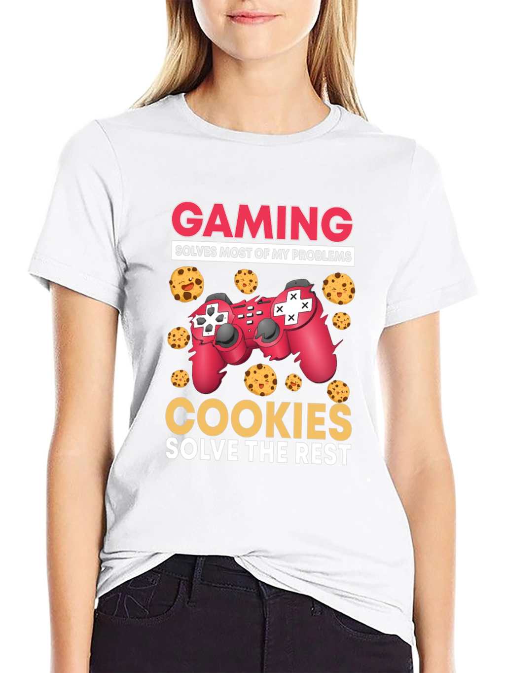 Gaming and Cookies Graphic T-Shirt