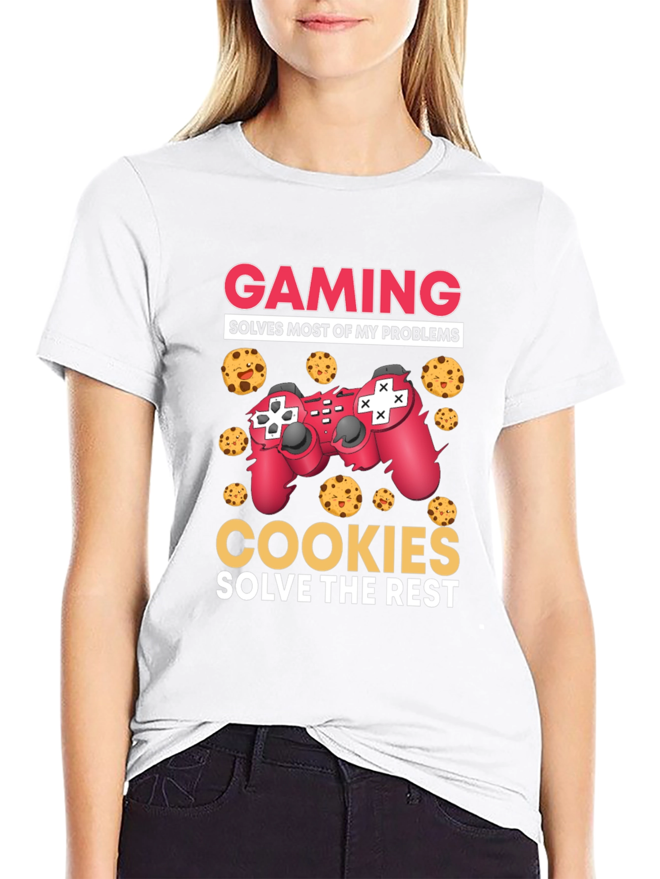 Gaming and Cookies Graphic T-Shirt