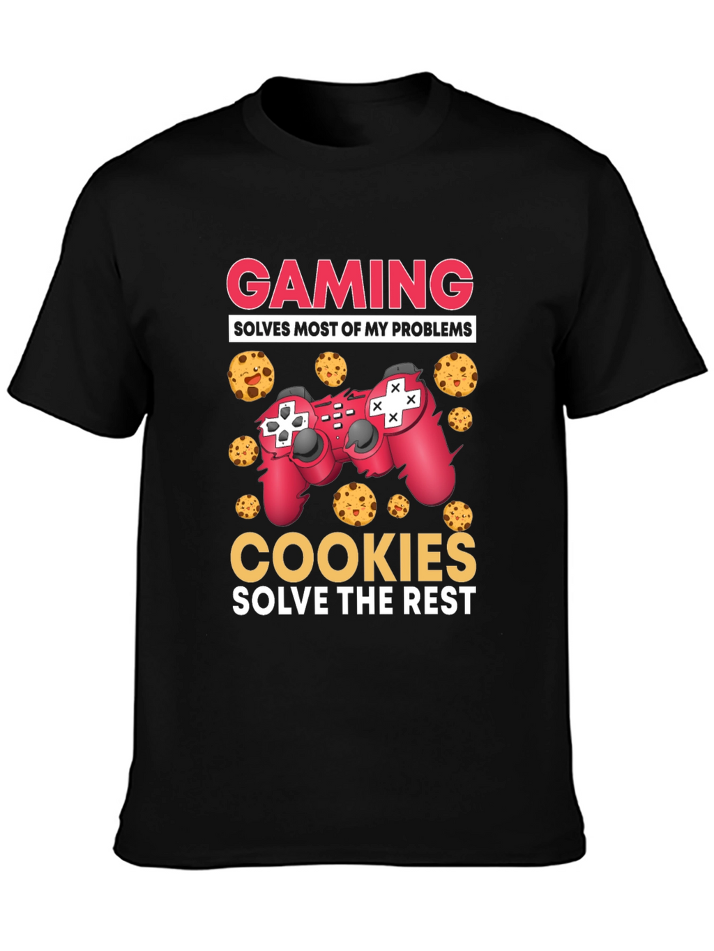 Gaming and Cookies Graphic T-Shirt