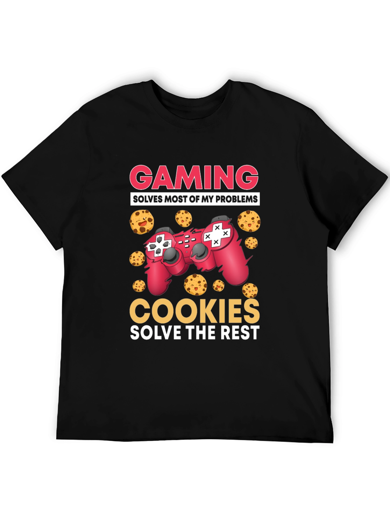 Gaming and Cookies Graphic T-Shirt