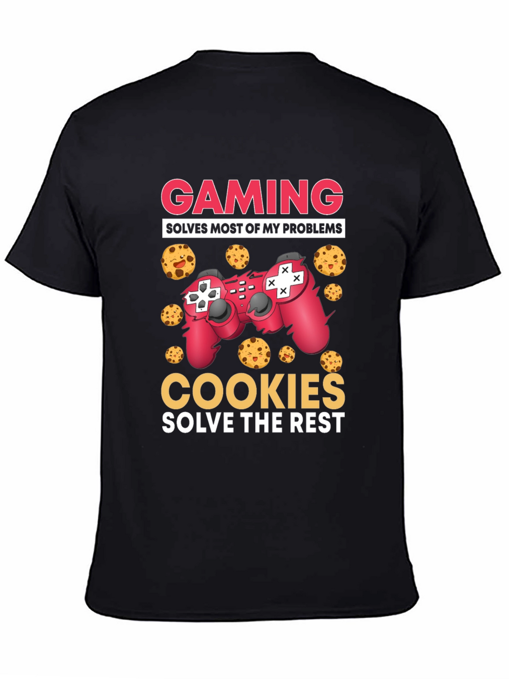 Gaming and Cookies Graphic T-Shirt