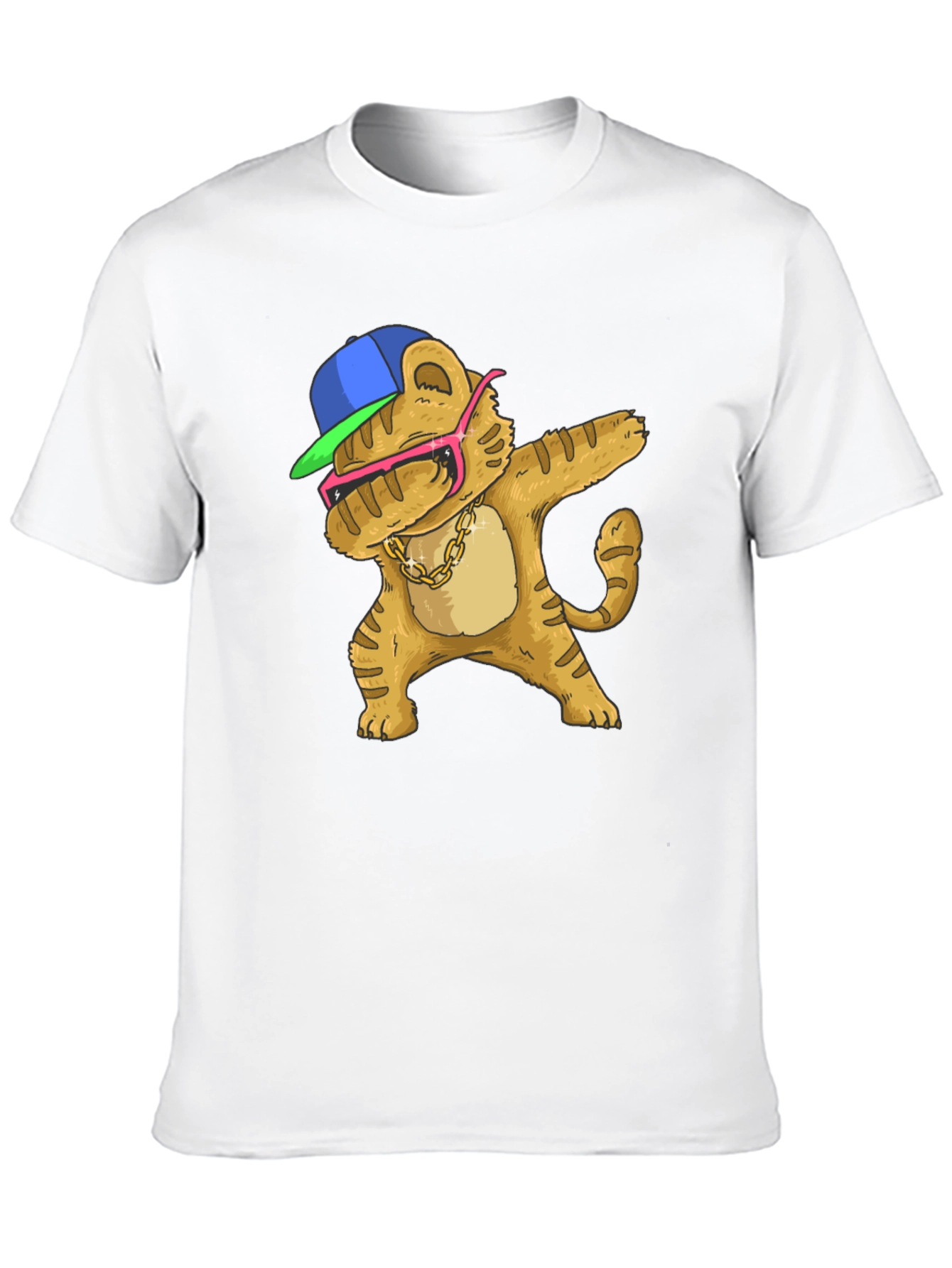 Dabbing Cartoon Cat T-Shirt