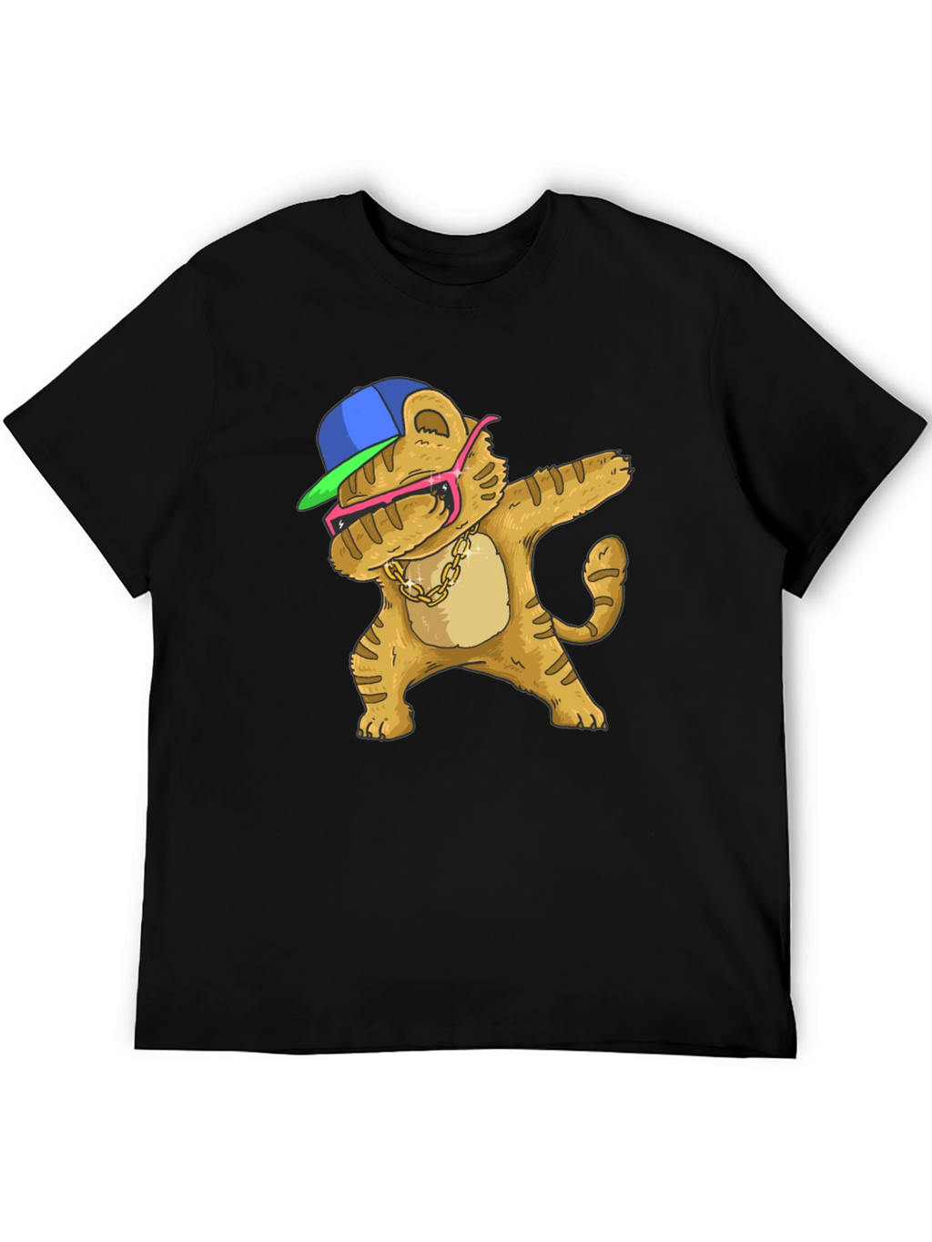 Dabbing Cartoon Cat T-Shirt
