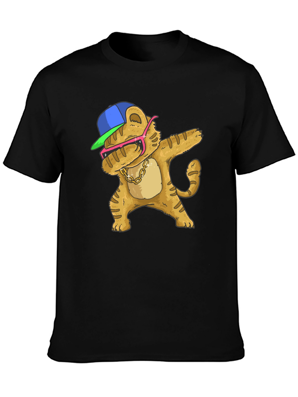 Dabbing Cartoon Cat T-Shirt