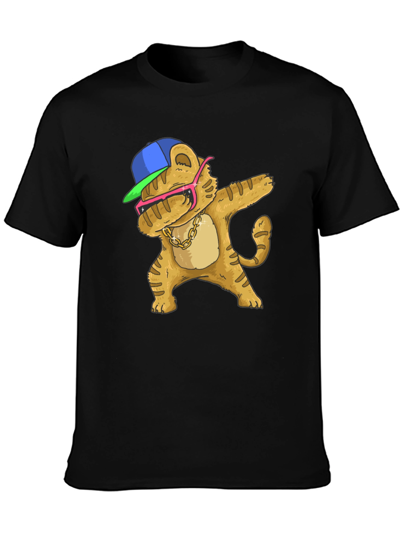 Dabbing Cartoon Cat T-Shirt