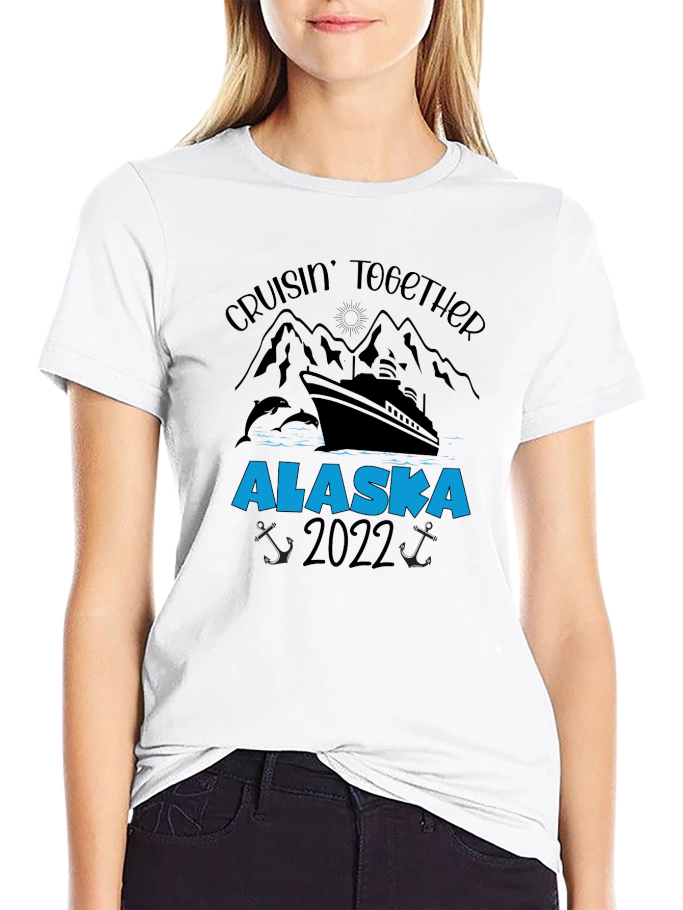 Alaska Cruise 2022 Black Graphic T-Shirt