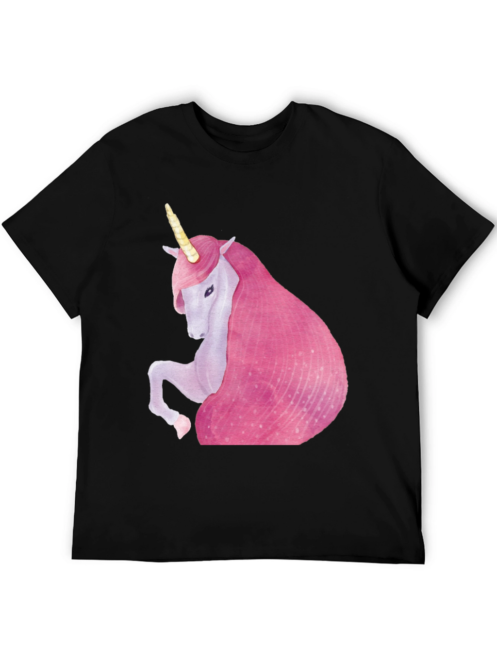 Unicorn Graphic Black T-Shirt