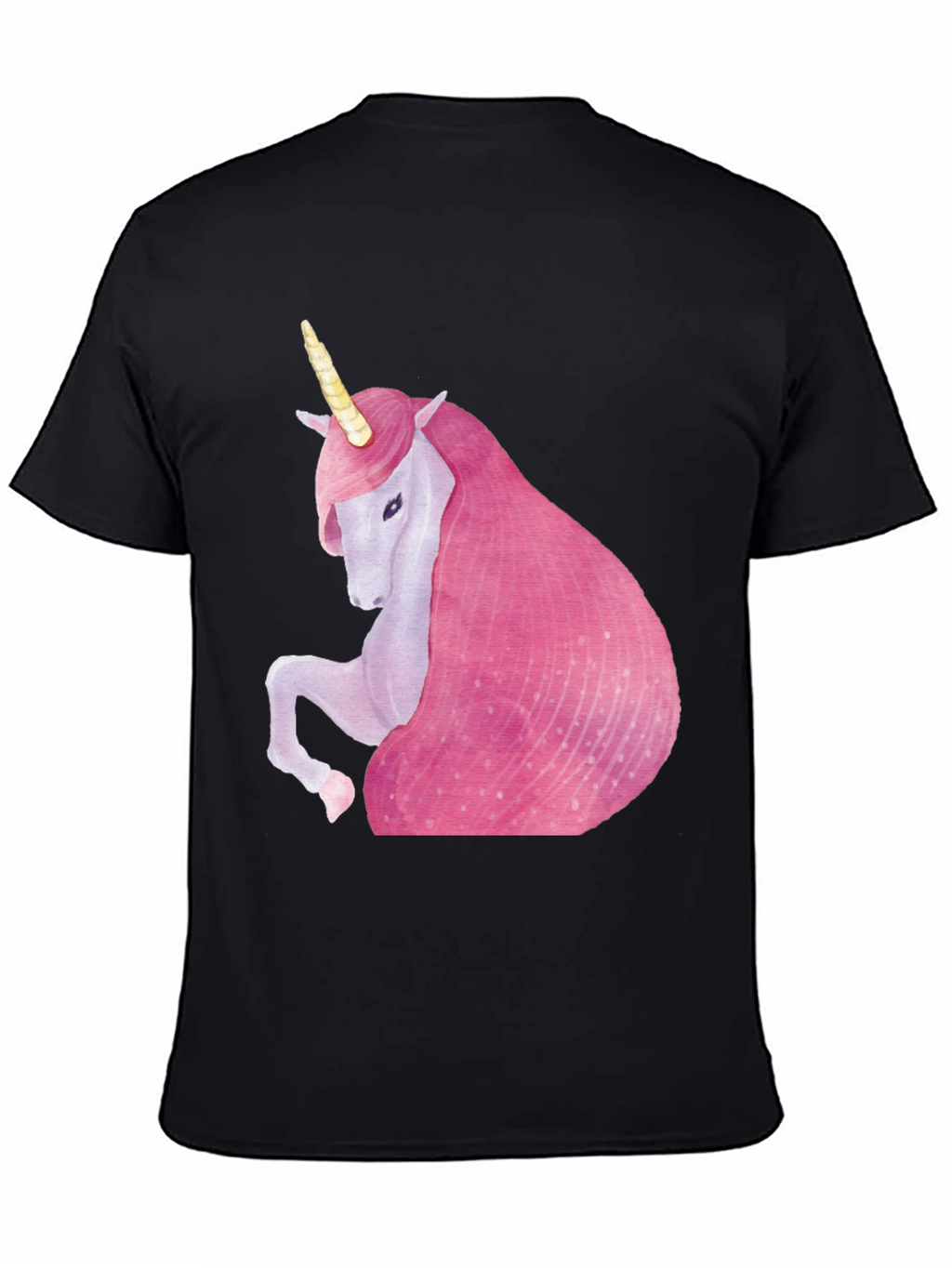 Unicorn Graphic Black T-Shirt