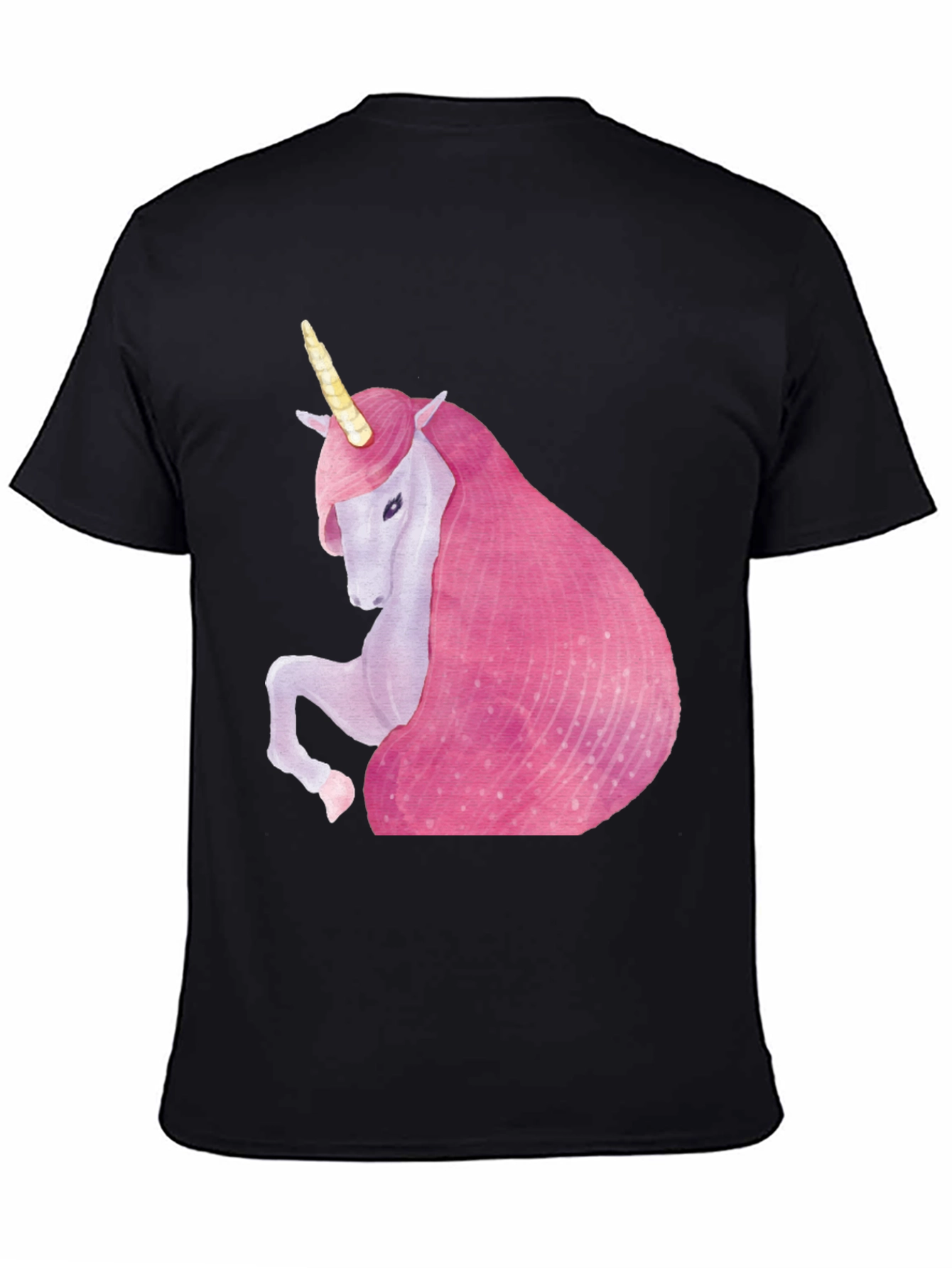 Unicorn Graphic Black T-Shirt