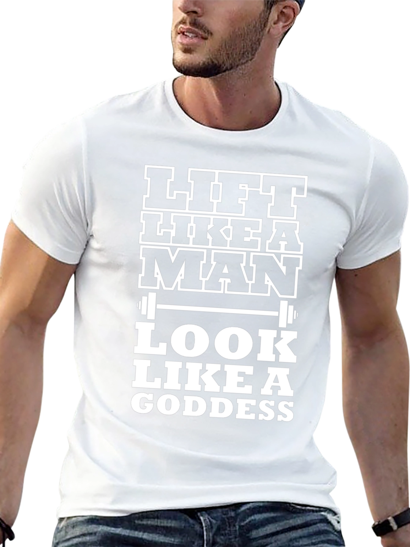 Lift Like a Man Look Like a Goddess Black T-Shirt