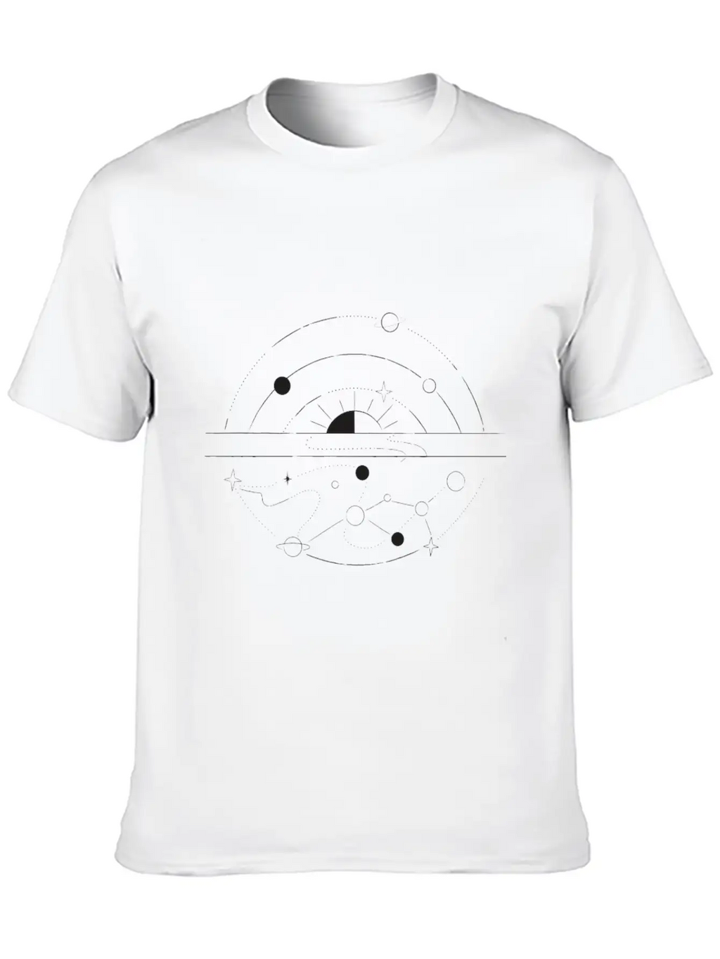 Galactic Reflection Unisex Short Sleeve Soft Cotton T-Shirt – Casual Everyday Wear