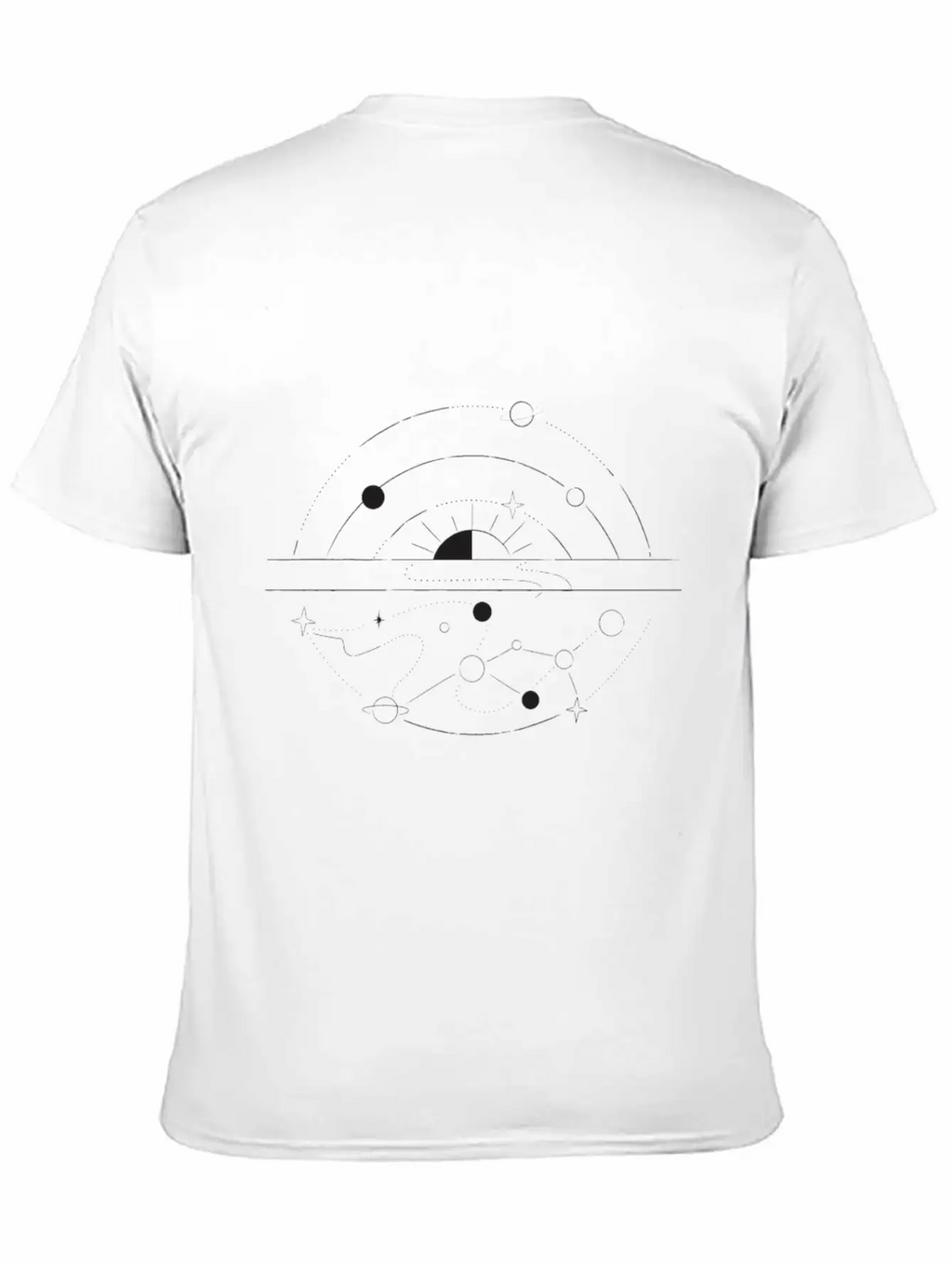Galactic Reflection Unisex Short Sleeve Soft Cotton T-Shirt – Casual Everyday Wear
