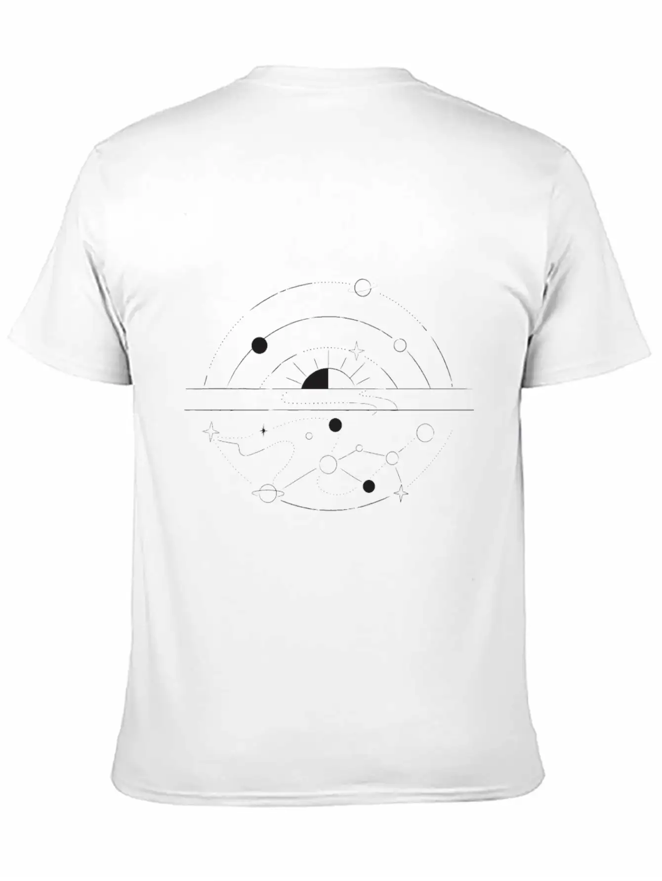 Galactic Reflection Unisex Short Sleeve Soft Cotton T-Shirt – Casual Everyday Wear