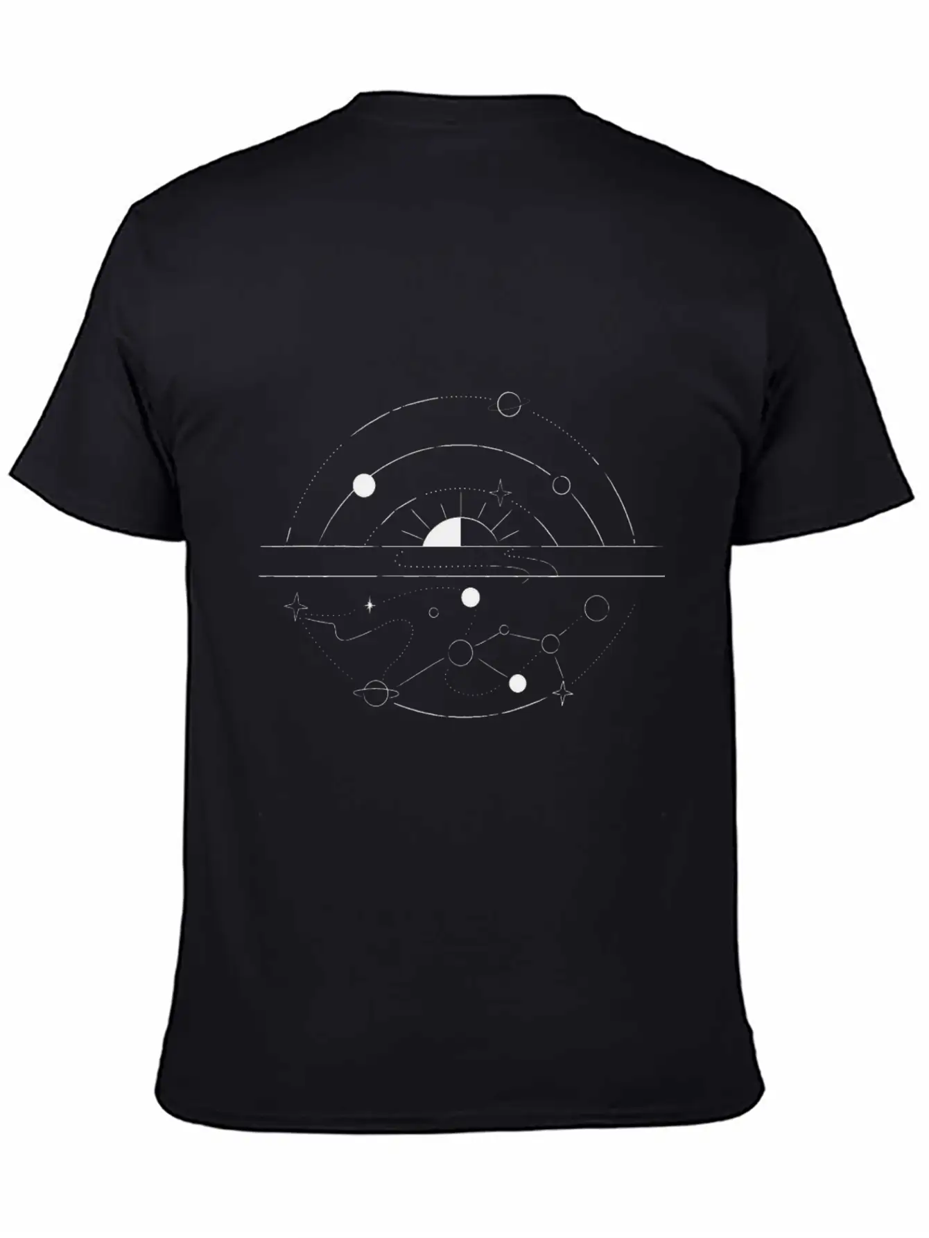 Galactic Reflection Unisex Short Sleeve Soft Cotton T-Shirt – Casual Everyday Wear