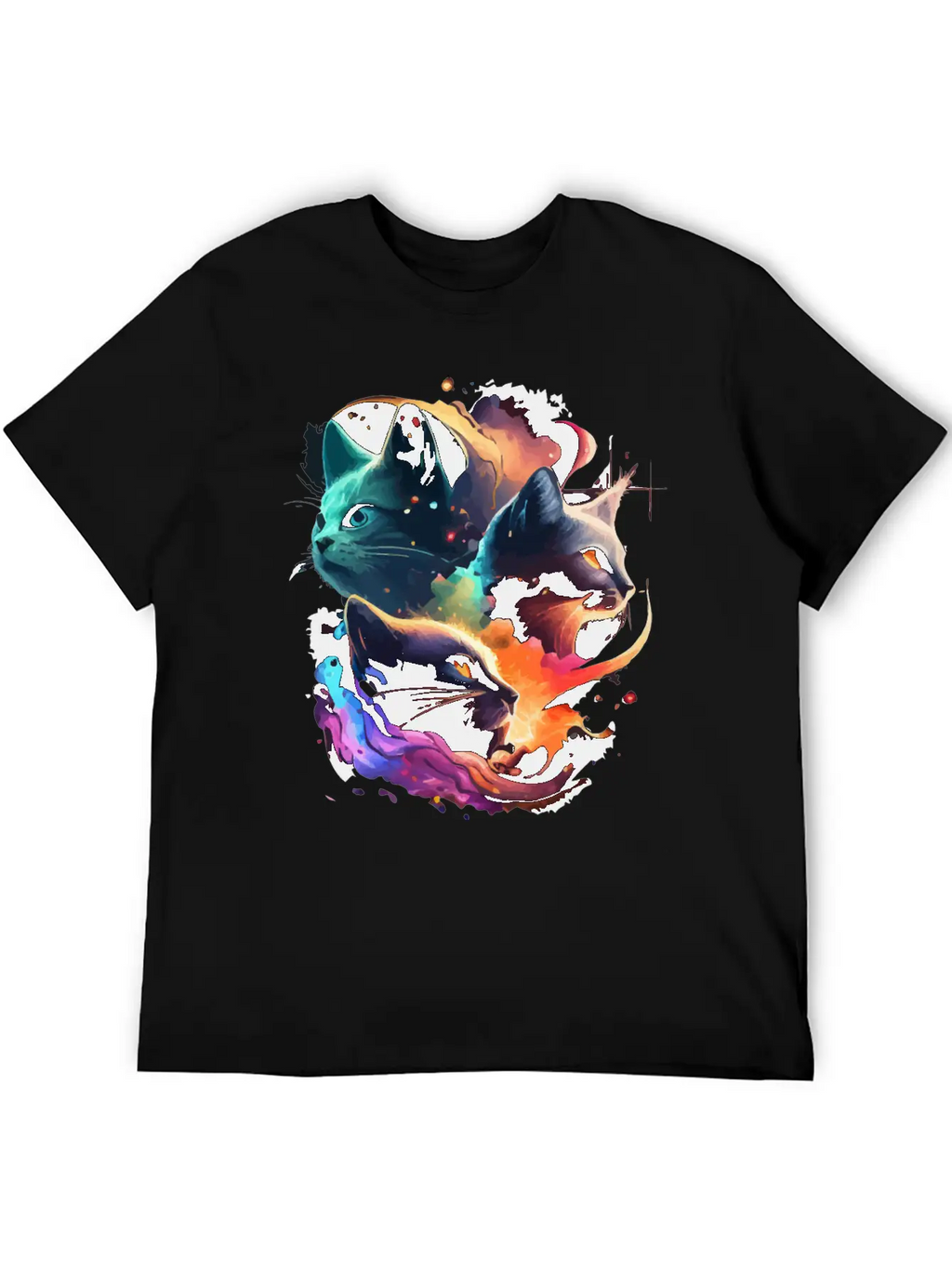 Galaxy Cat Unisex Casual T-Shirt – Clean Design For Daily Comfort
