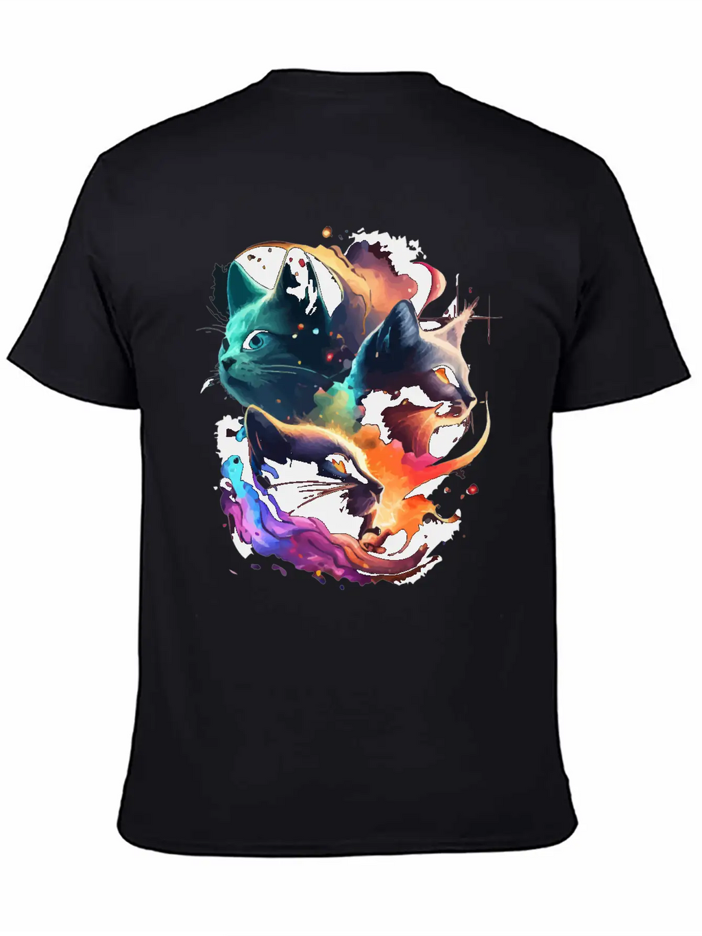Galaxy Cat Unisex Casual T-Shirt – Clean Design For Daily Comfort