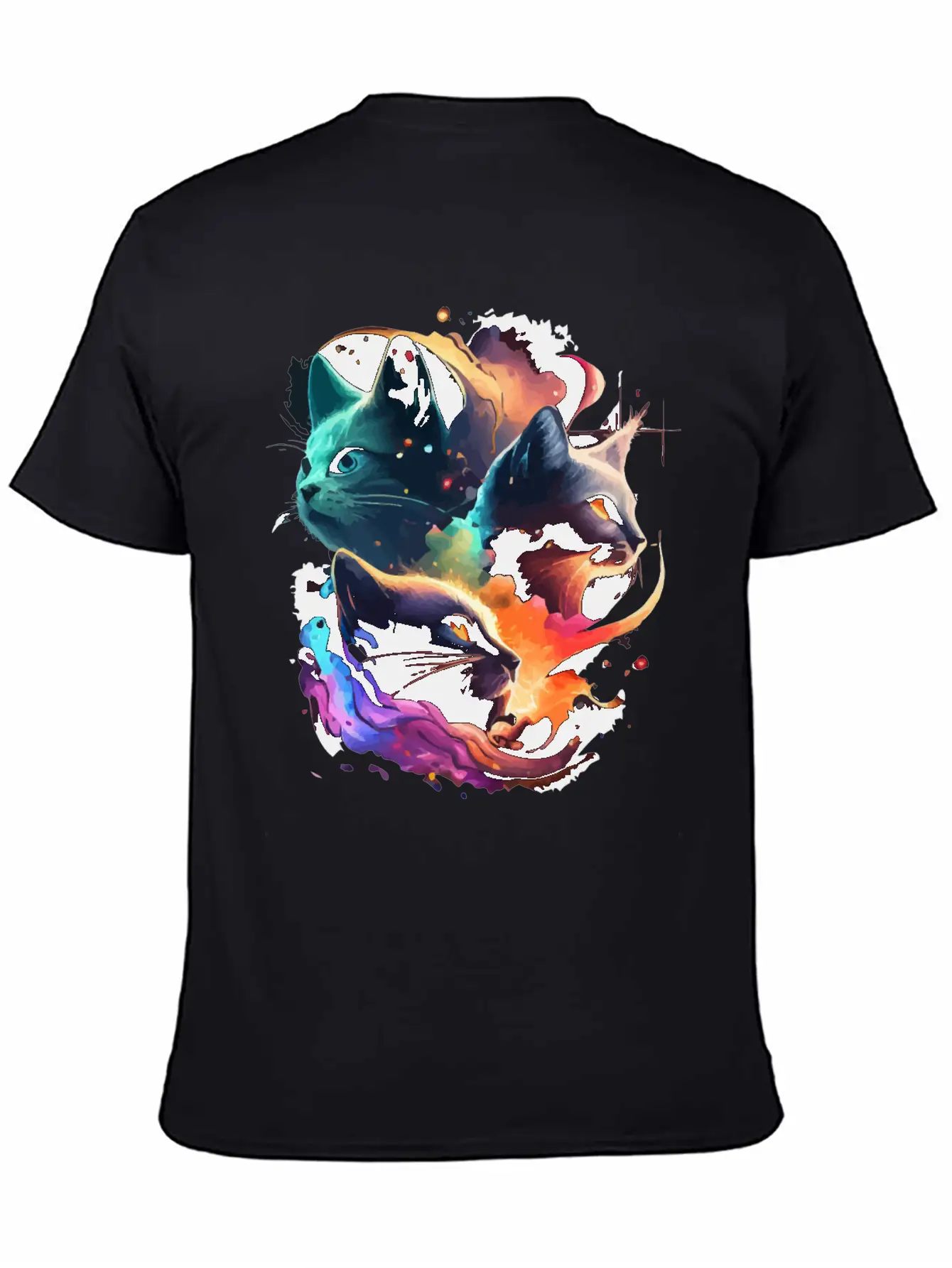 Galaxy Cat Unisex Casual T-Shirt – Clean Design For Daily Comfort