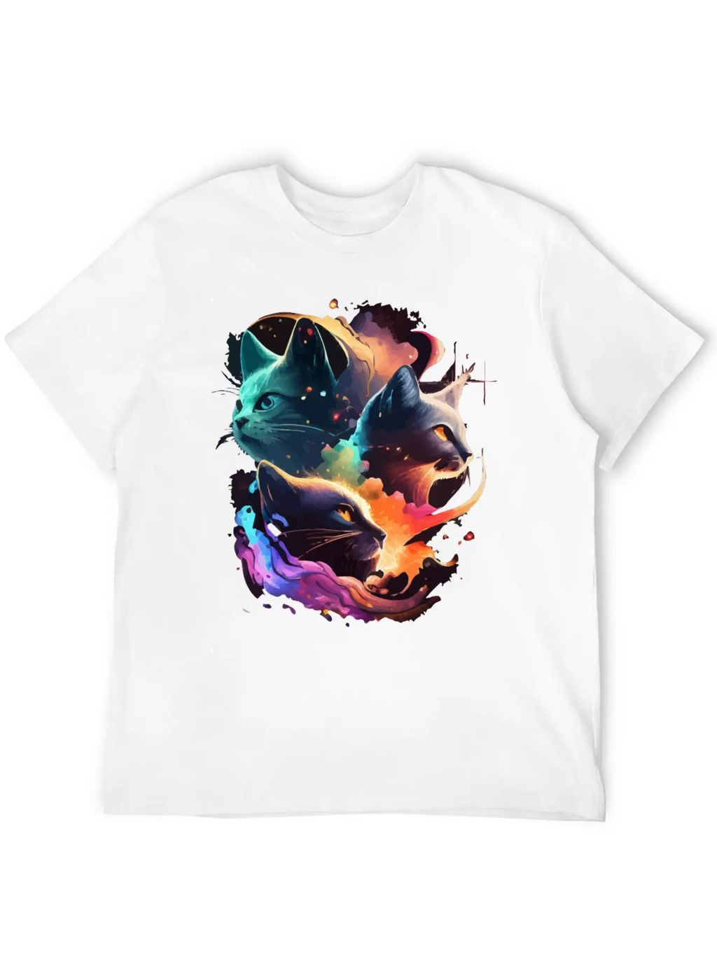 Galaxy Cat Unisex Casual T-Shirt – Clean Design For Daily Comfort