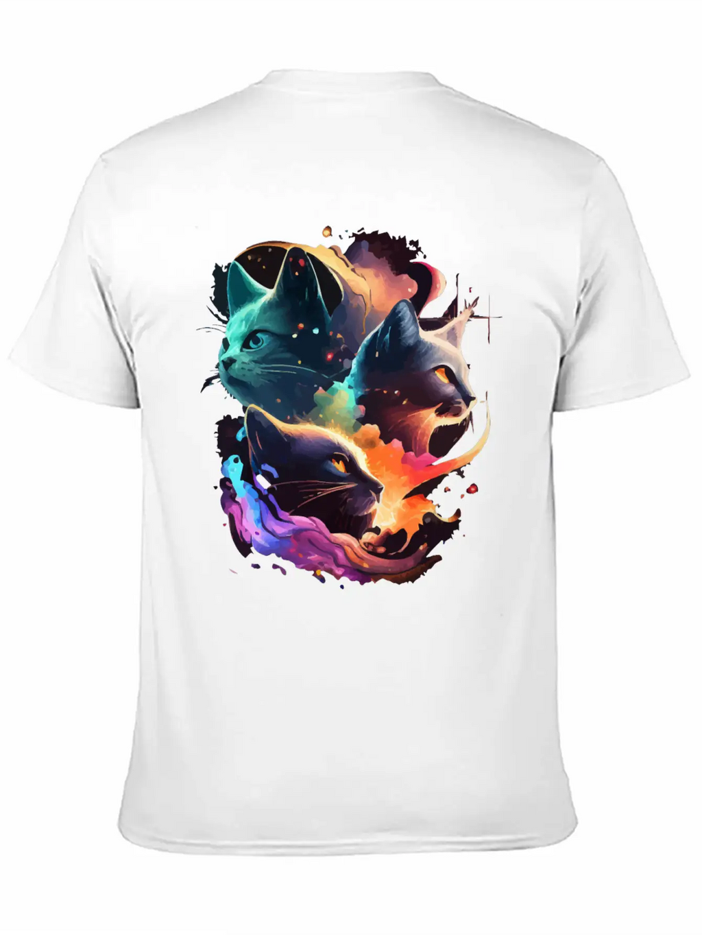 Galaxy Cat Unisex Casual T-Shirt – Clean Design For Daily Comfort