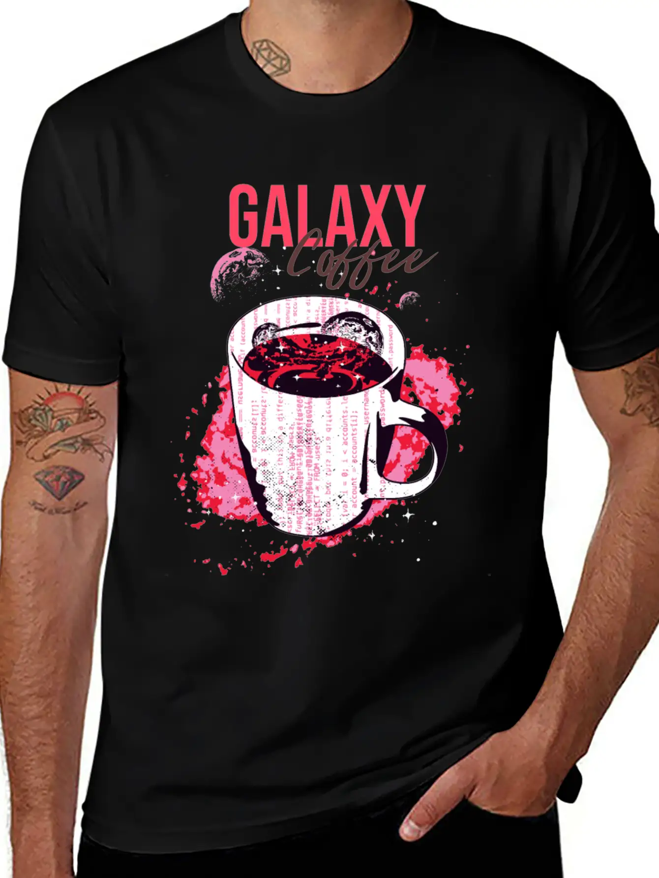 Galaxy Coffee Unisex Casual T-Shirt – Clean Design For Daily Comfort