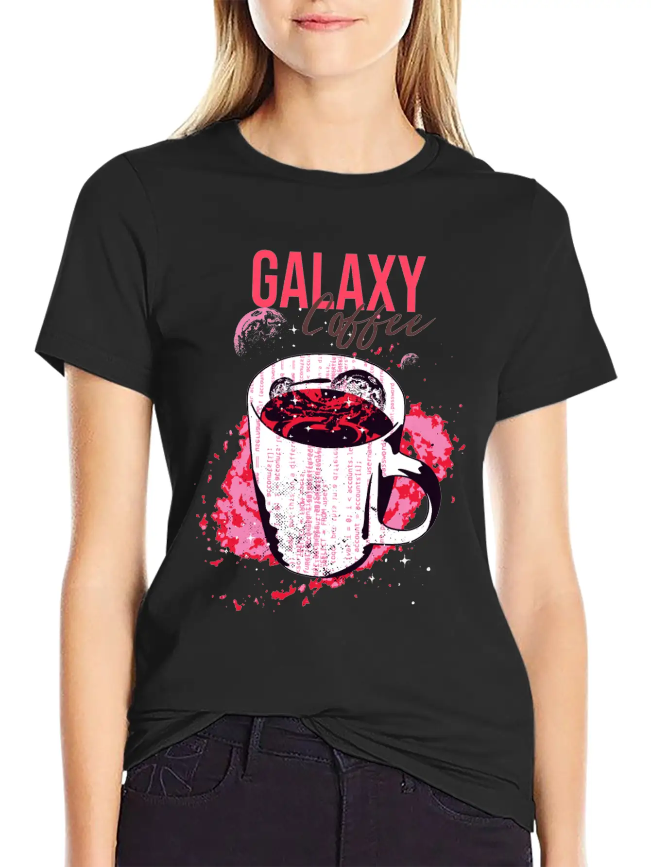 Galaxy Coffee Unisex Casual T-Shirt – Clean Design For Daily Comfort