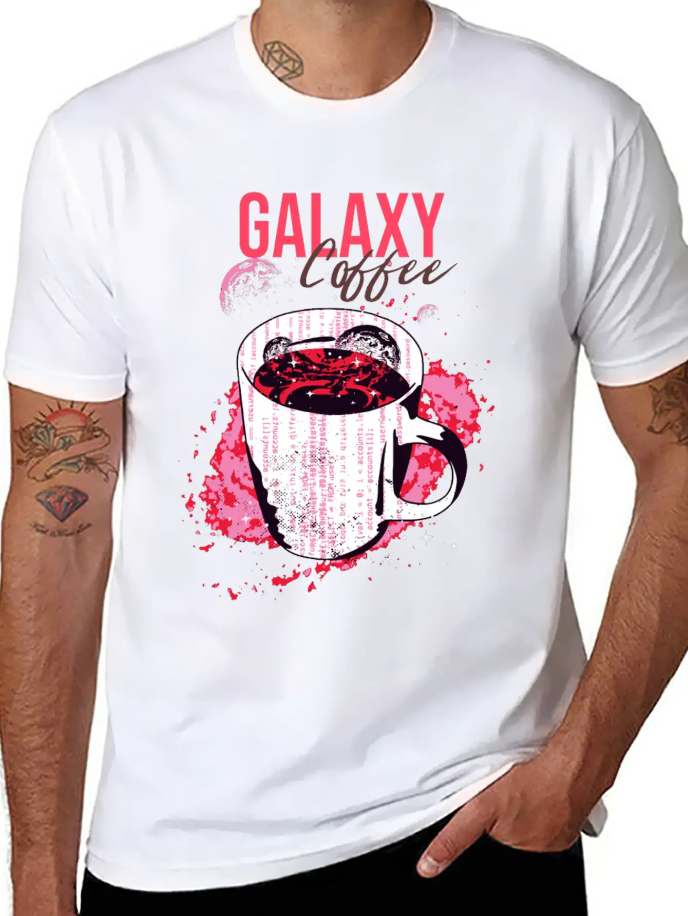 Galaxy Coffee Unisex Casual T-Shirt – Clean Design For Daily Comfort