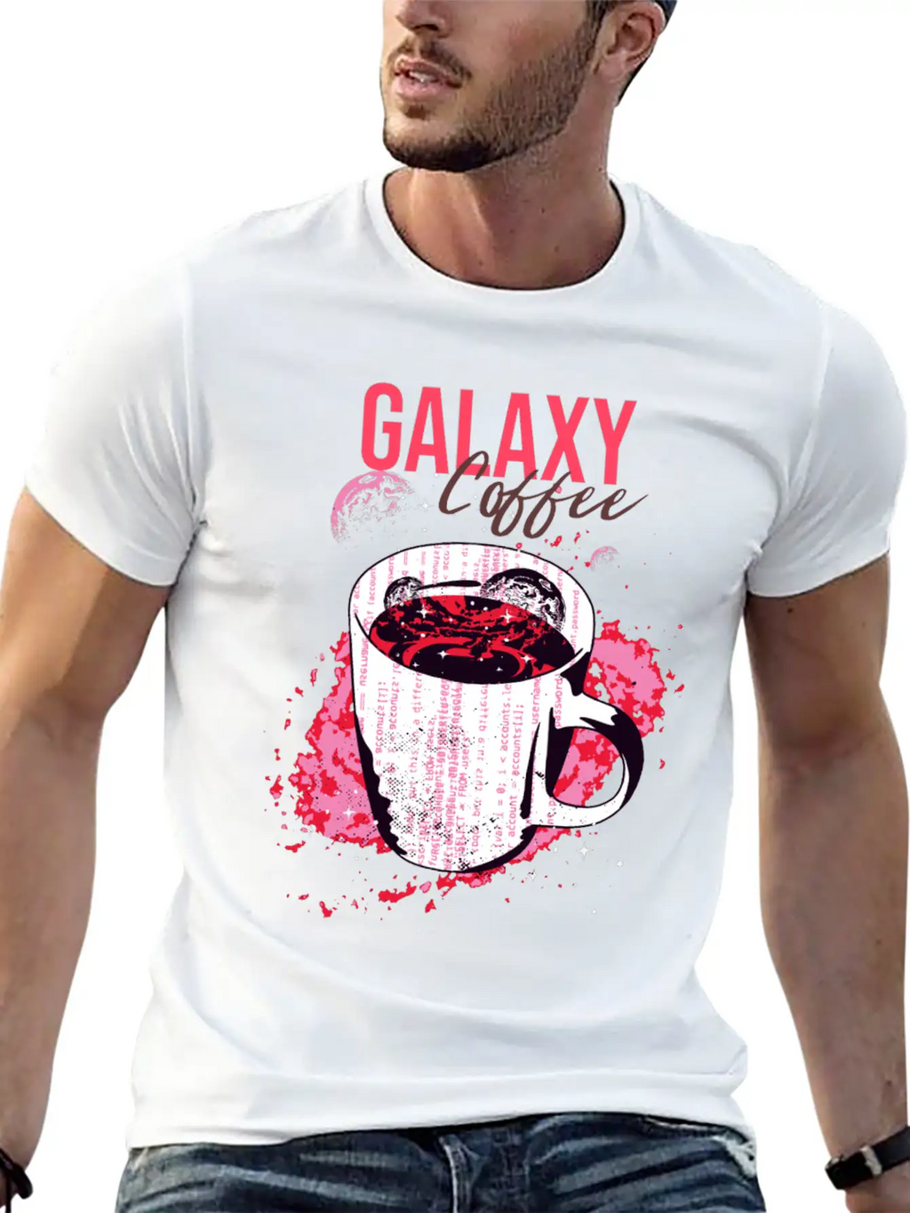 Galaxy Coffee Unisex Casual T-Shirt – Clean Design For Daily Comfort