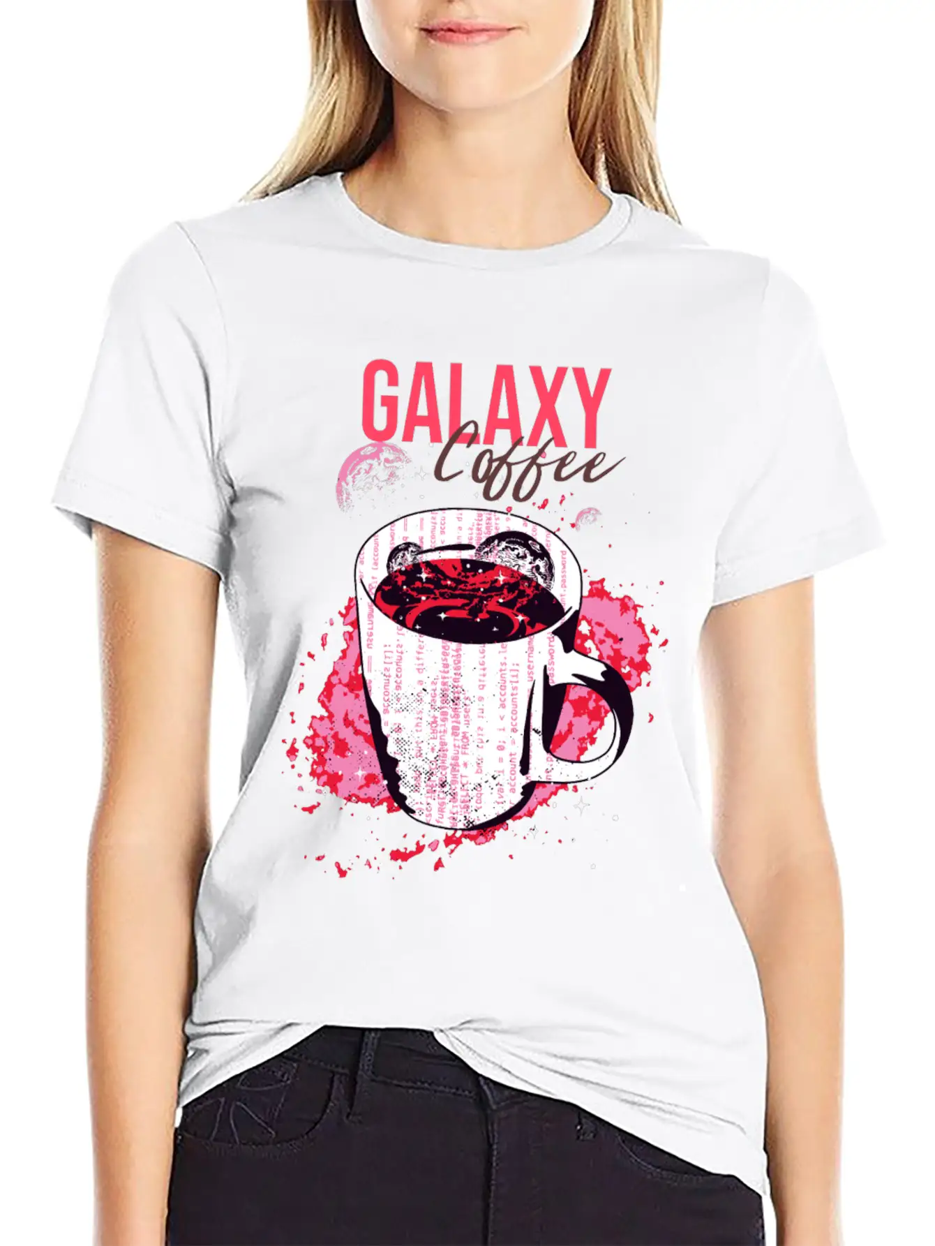 Galaxy Coffee Unisex Casual T-Shirt – Clean Design For Daily Comfort