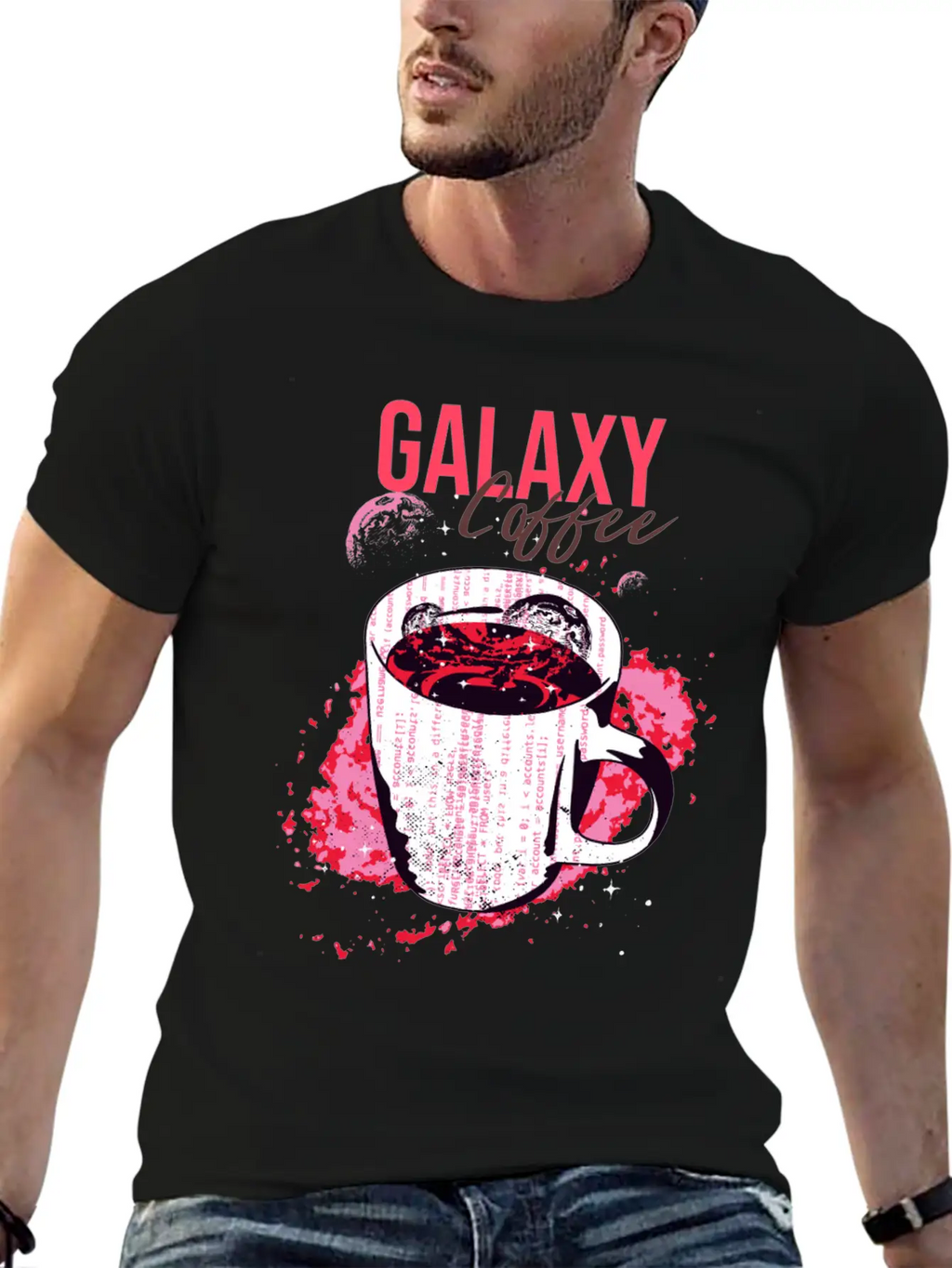 Galaxy Coffee Unisex Casual T-Shirt – Clean Design For Daily Comfort