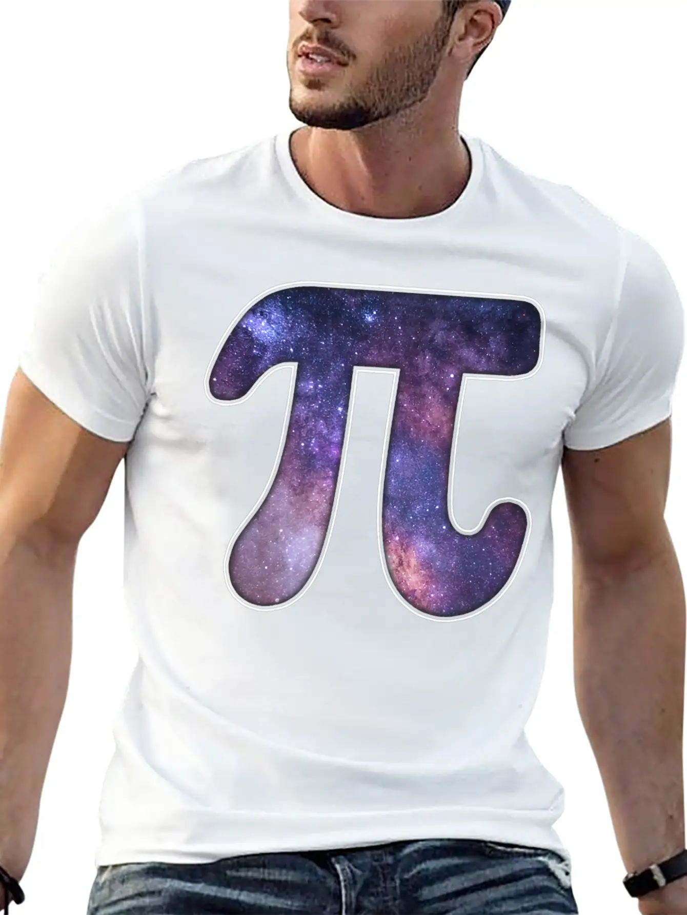 Galaxy Pi Math Science Astronomy Geek 3 14 Pi Day Breathable Soft Cotton T-Shirt – Timeless Casual Look